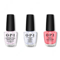 OPI - Nail Lacquer Combo - Base, Top & Elephantastic Pink 0.5 oz - Professional Care
