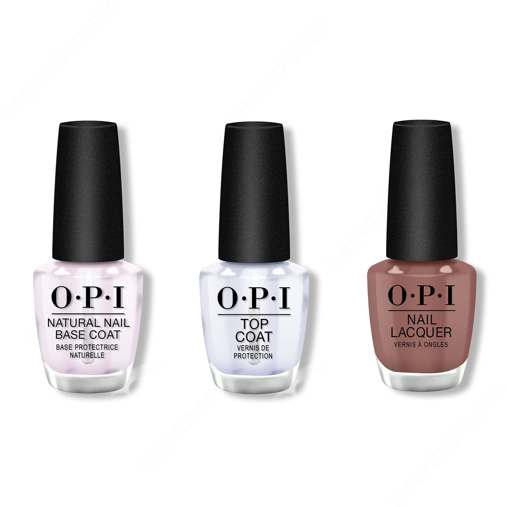 OPI - Nail Lacquer Combo - Base, Top & Espresso Your Inner Self - Professional Care