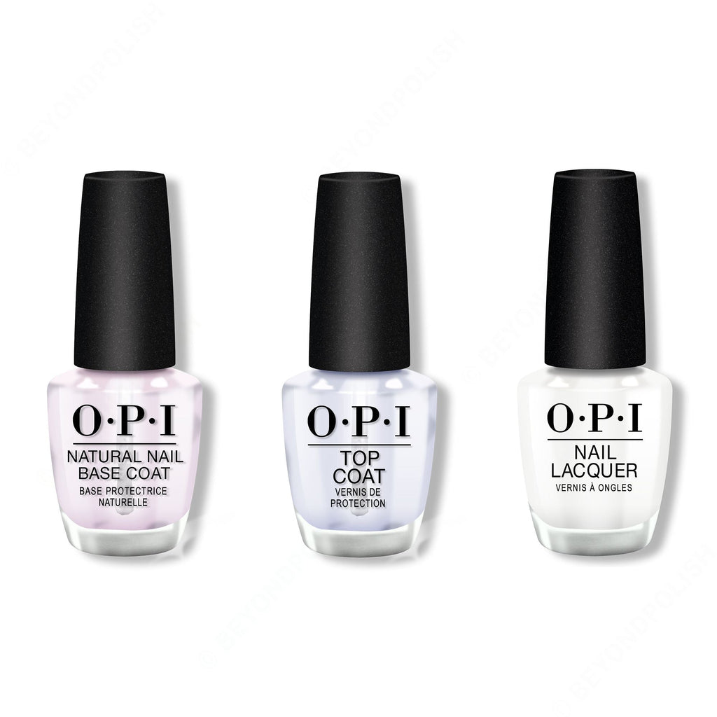 OPI - Nail Lacquer Combo - Base, Top & Funny Bunny 0.5 oz - Professional Care
