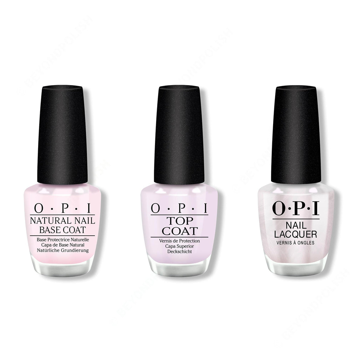 OPI - Nail Lacquer Combo - Base, Top & Gemini And I - Professional Care