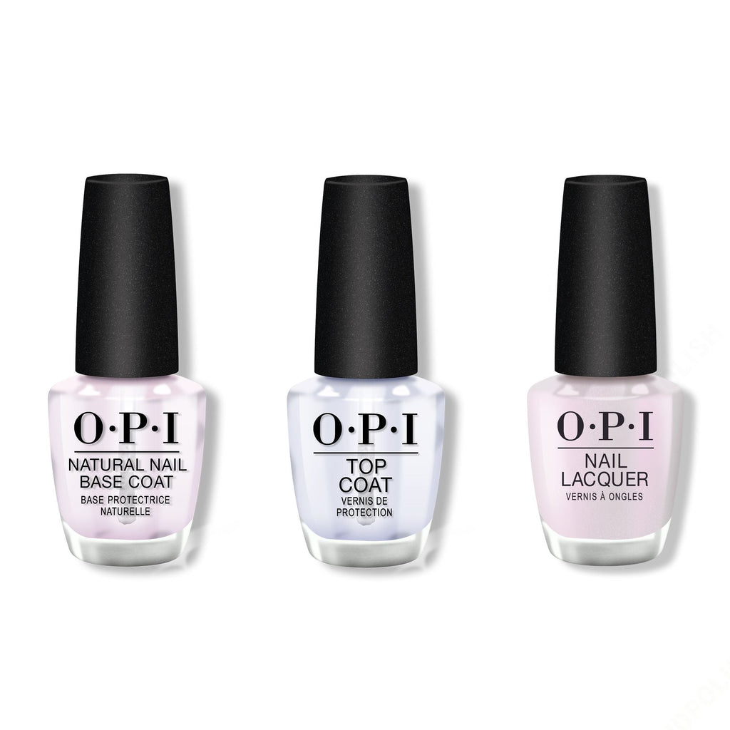 OPI - Nail Lacquer Combo - Base, Top & Glazed N' Amused - Professional Care