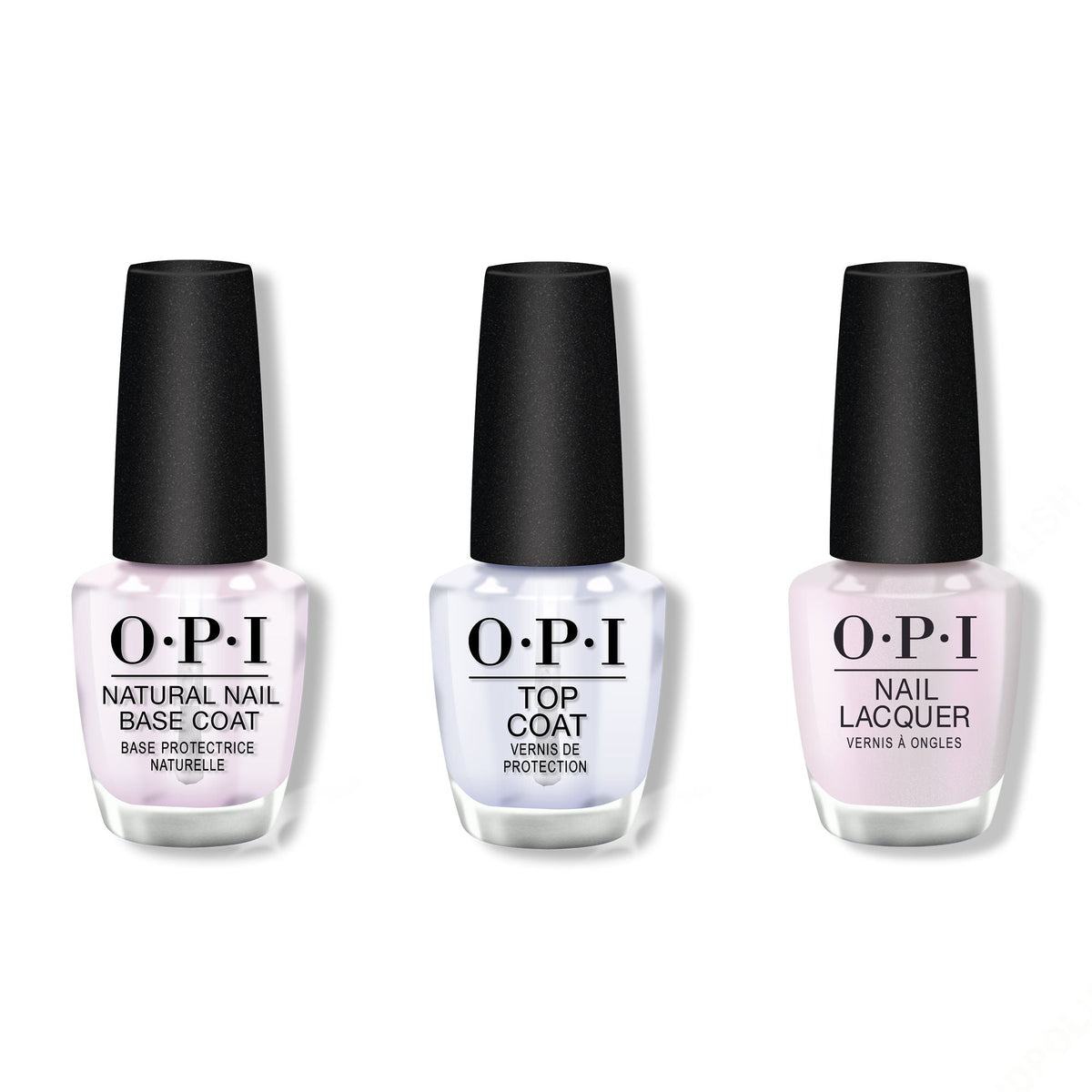 OPI - Nail Lacquer Combo - Base, Top & Glazed N' Amused - Professional Care