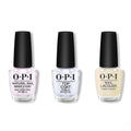 OPI - Nail Lacquer Combo - Base, Top & Gliterally Shimmer - Professional Care