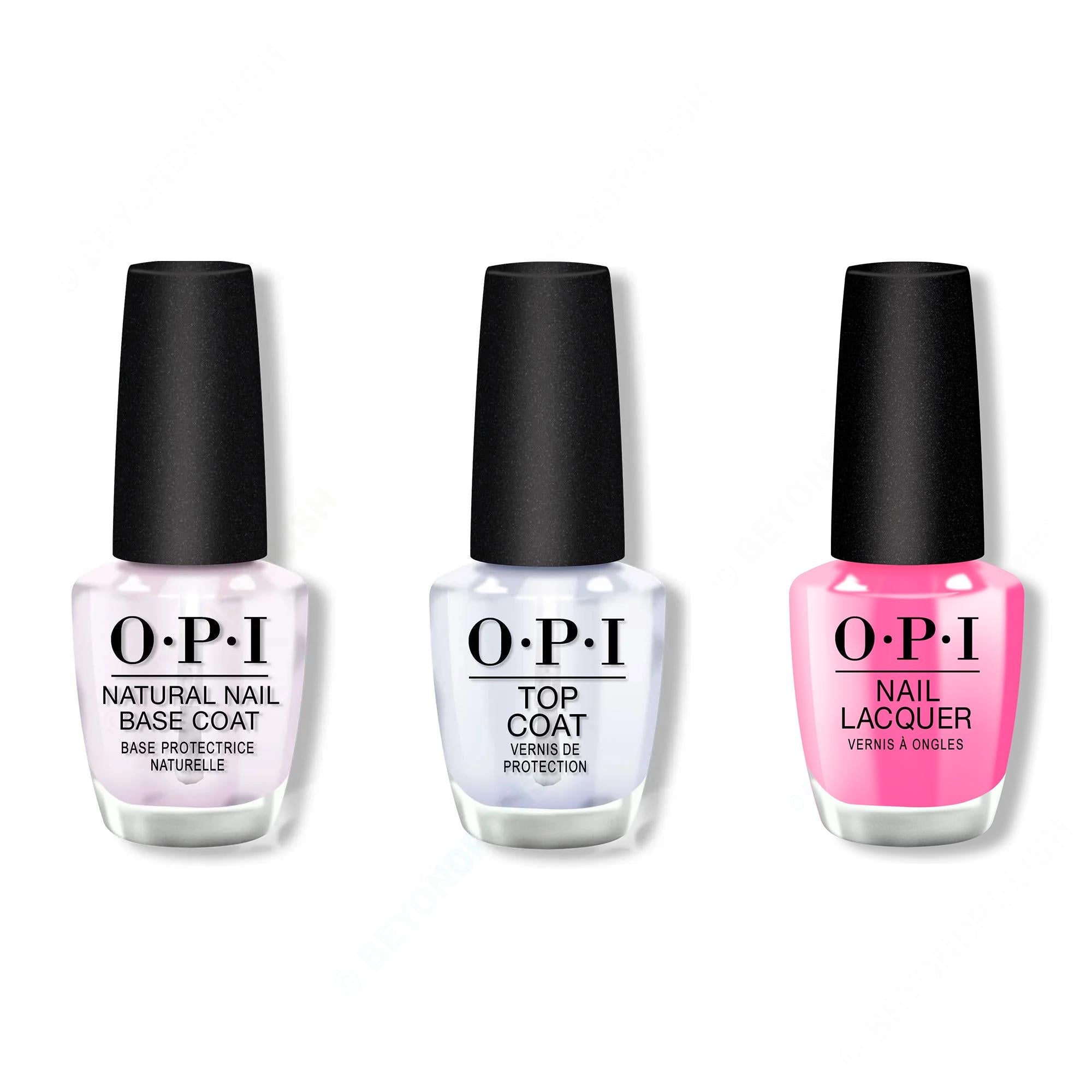 OPI - Nail Lacquer Combo - Base, Top & Go with the Floatie
