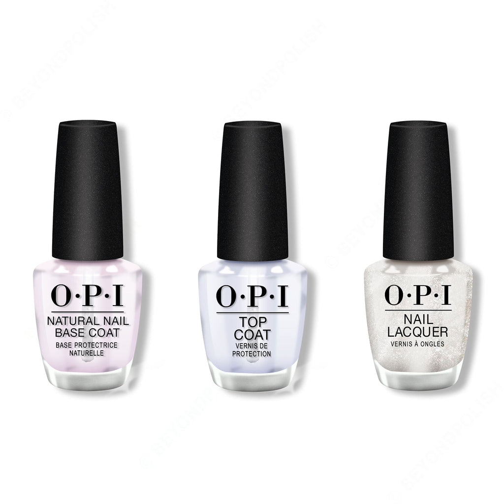 OPI - Nail Lacquer Combo - Base, Top & Happy Anniversary! 0.5 oz - Professional Care