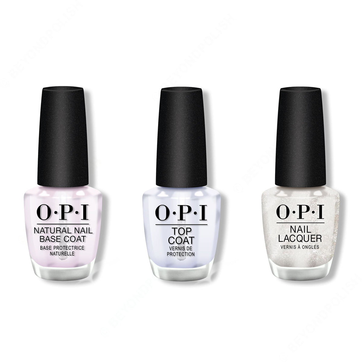 OPI - Nail Lacquer Combo - Base, Top & Happy Anniversary! 0.5 oz - Professional Care
