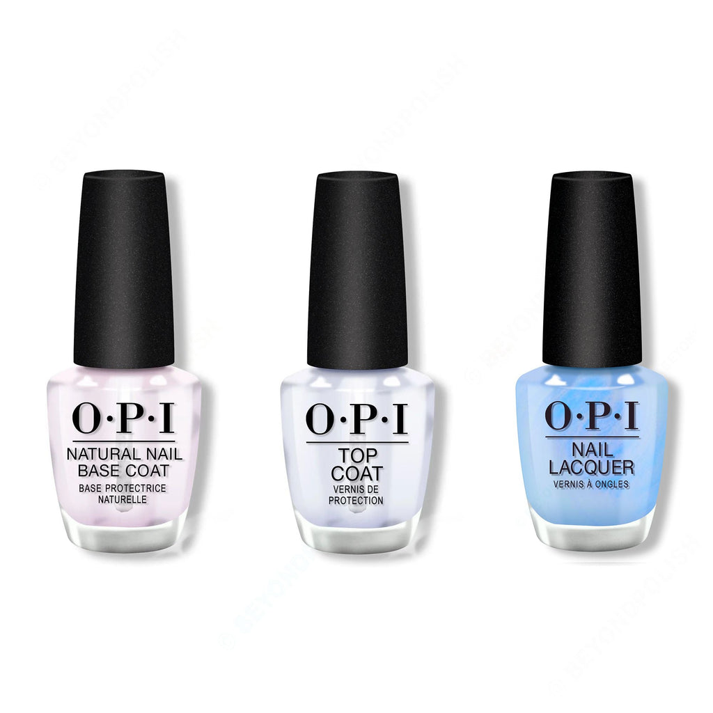 OPI - Nail Lacquer Combo - Base, Top & Happy Play-ce - Professional Care