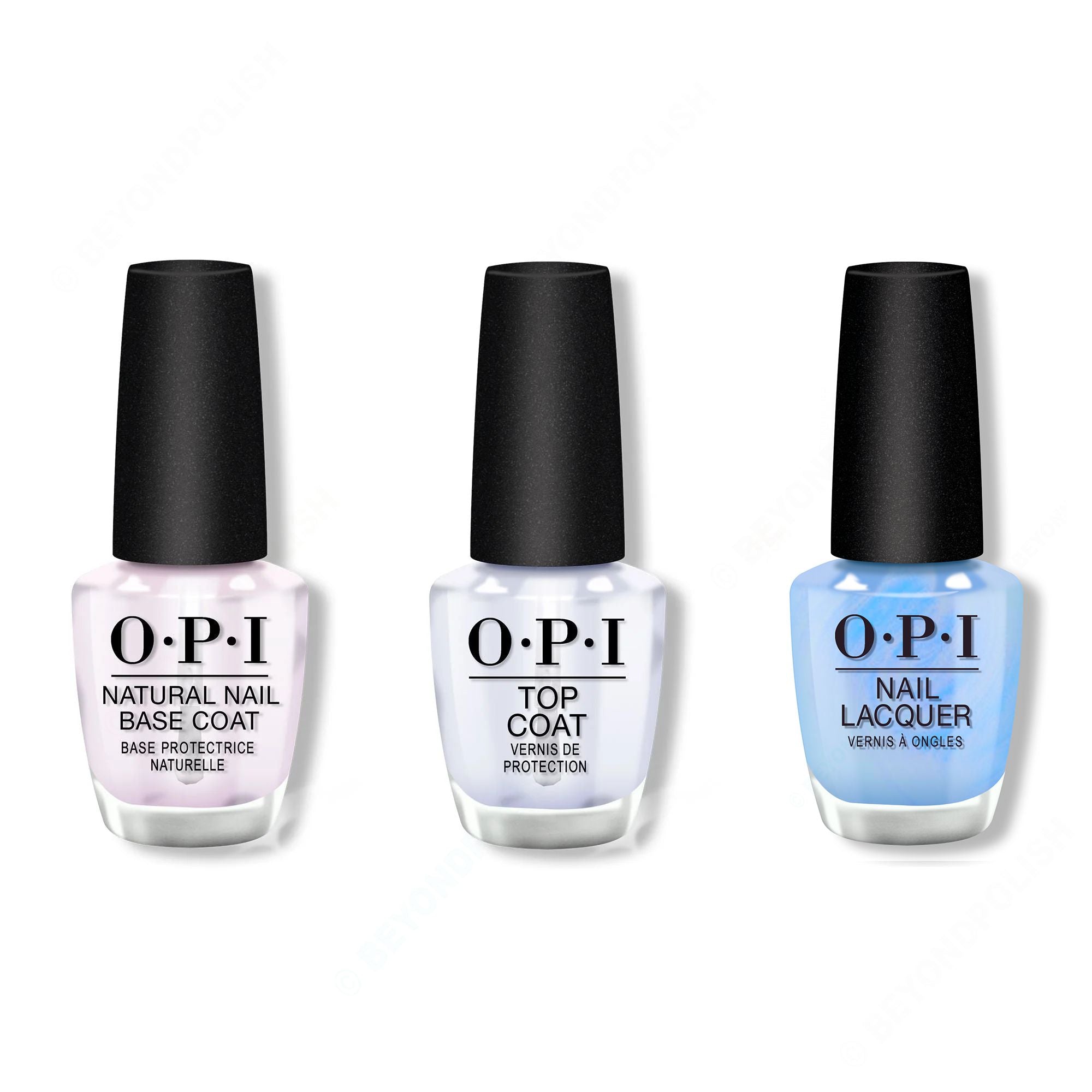 OPI - Nail Lacquer Combo - Base, Top & Happy Play-ce - Professional Care