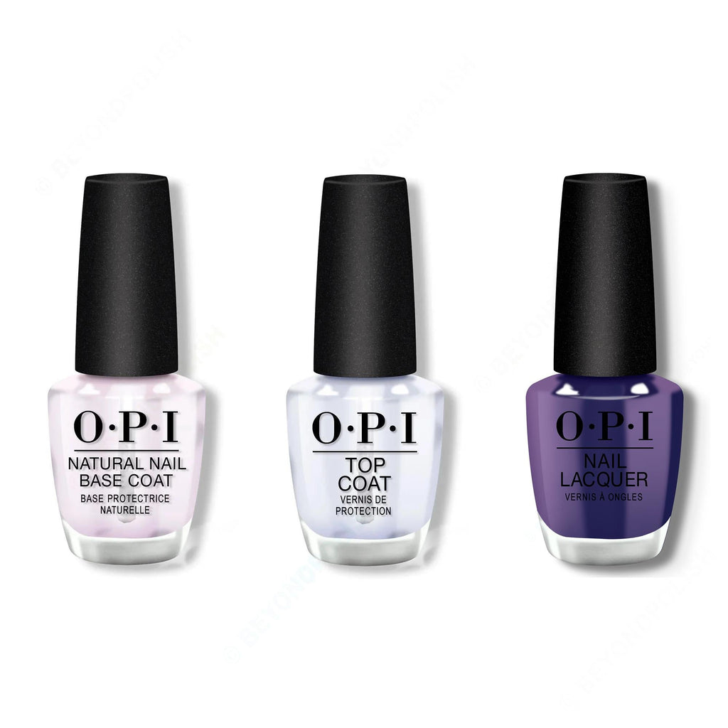 OPI - Nail Lacquer Combo - Base, Top & Havin' a Candy Ol' Time
