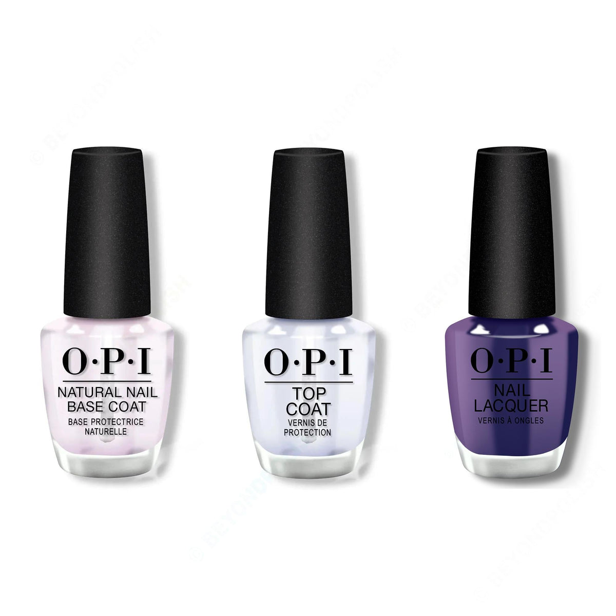 OPI - Nail Lacquer Combo - Base, Top & Havin' a Candy Ol' Time