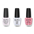 OPI - Nail Lacquer Combo - Base, Top & Hawaiian Orchid 0.5 oz - Professional Care