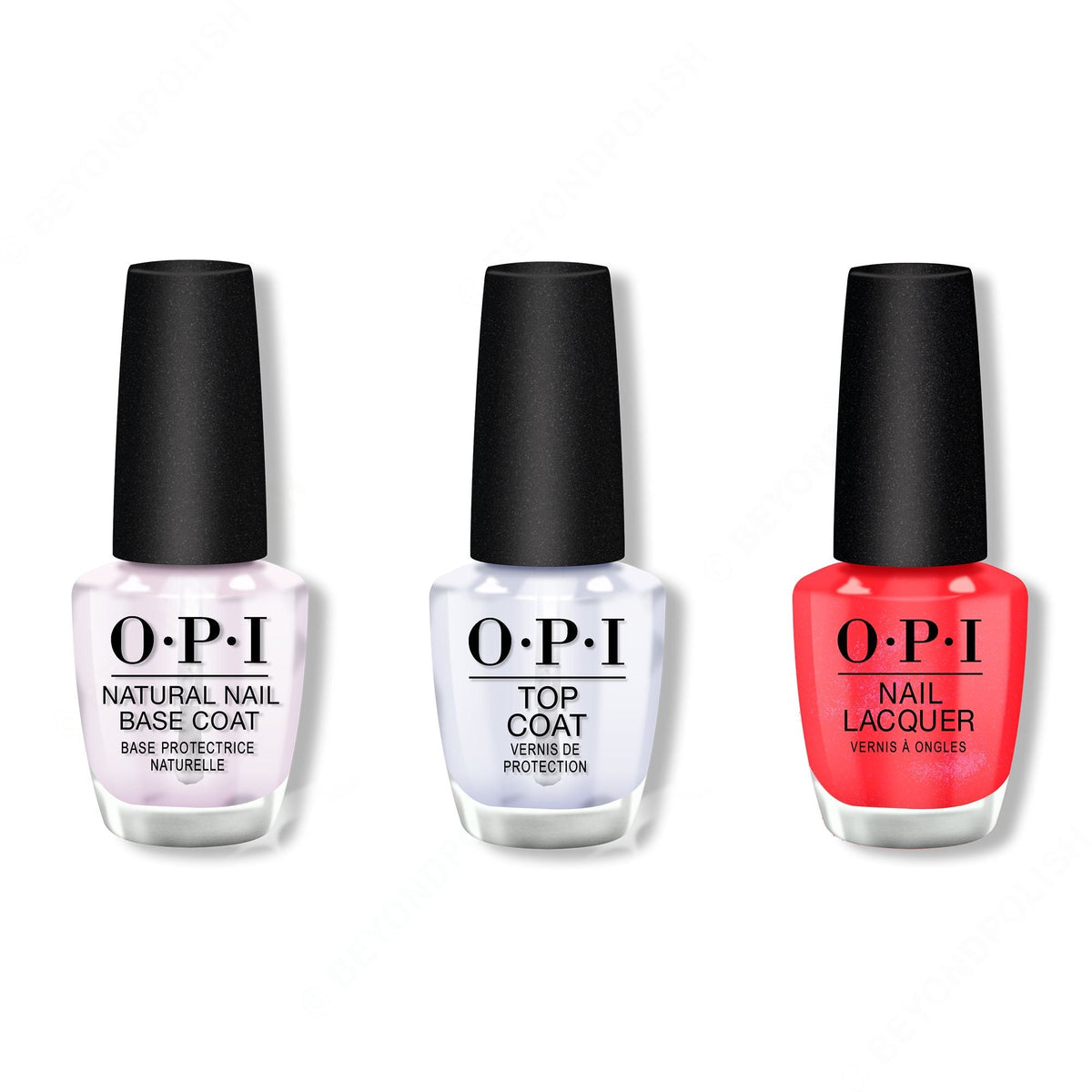 OPI - Nail Lacquer Combo - Base, Top & Heart and Con-soul - Professional Care
