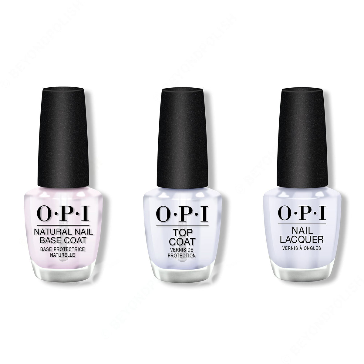OPI - Nail Lacquer Combo - Base, Top & I Am What I Amethyst 0.5 oz - Professional Care