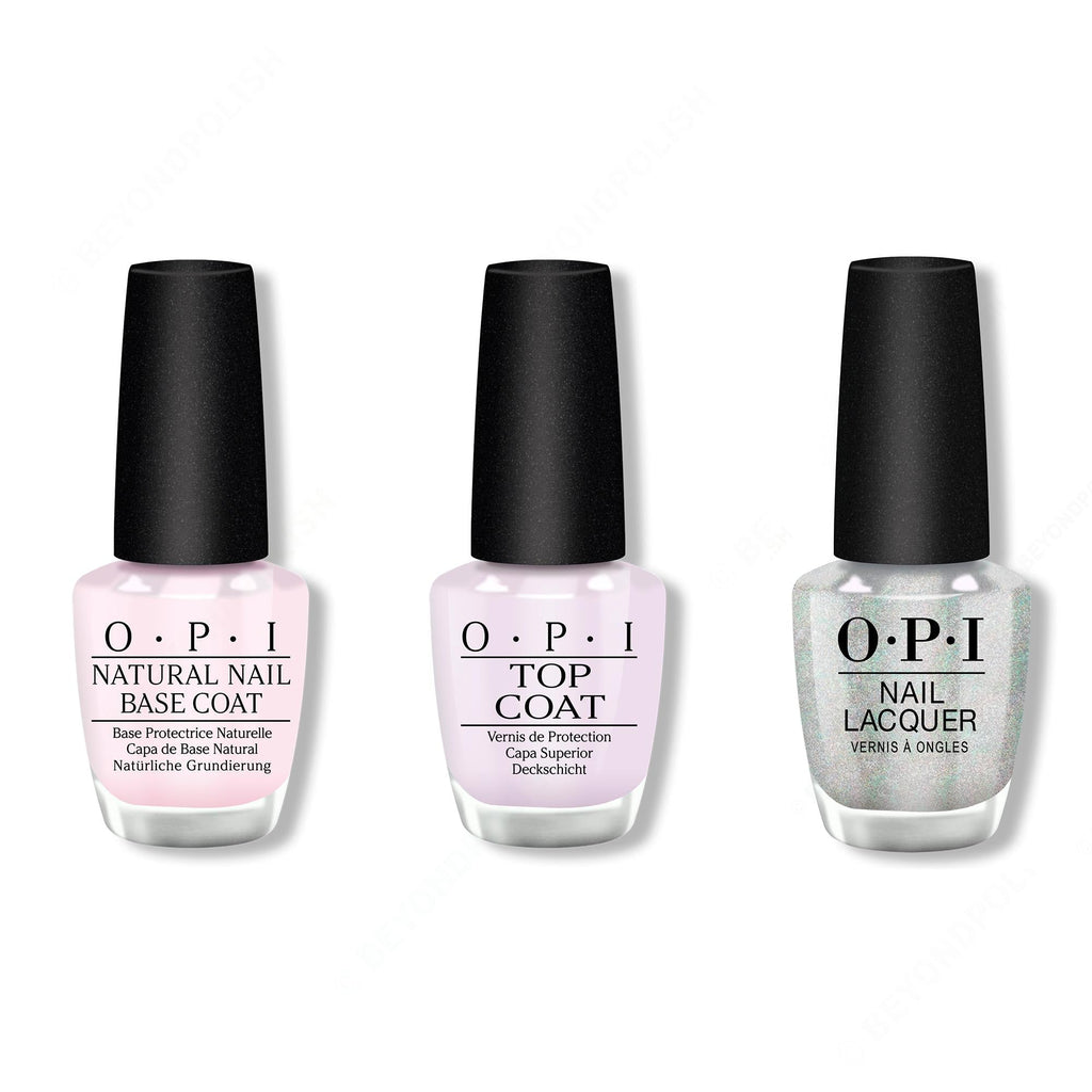 OPI - Nail Lacquer Combo - Base, Top & I Cancer-tainly Shine - Professional Care