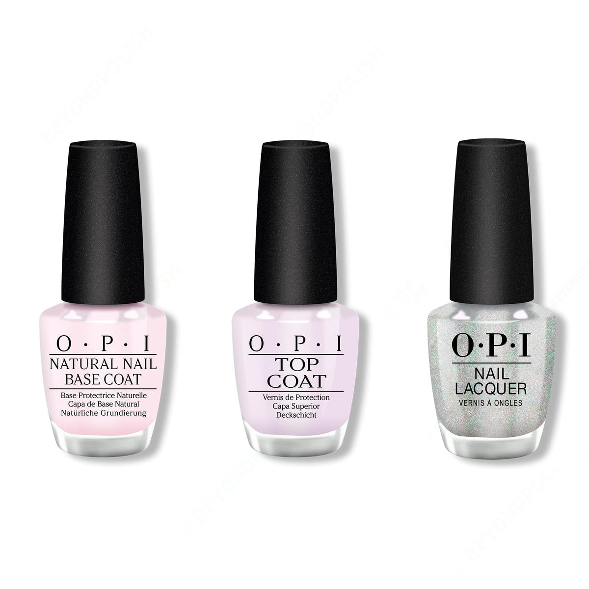 OPI - Nail Lacquer Combo - Base, Top & I Cancer-tainly Shine - Professional Care