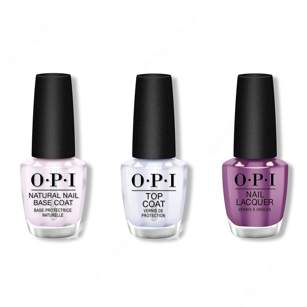 OPI - Nail Lacquer Combo - Base, Top & I Manicure for Beads 0.5 oz - Professional Care