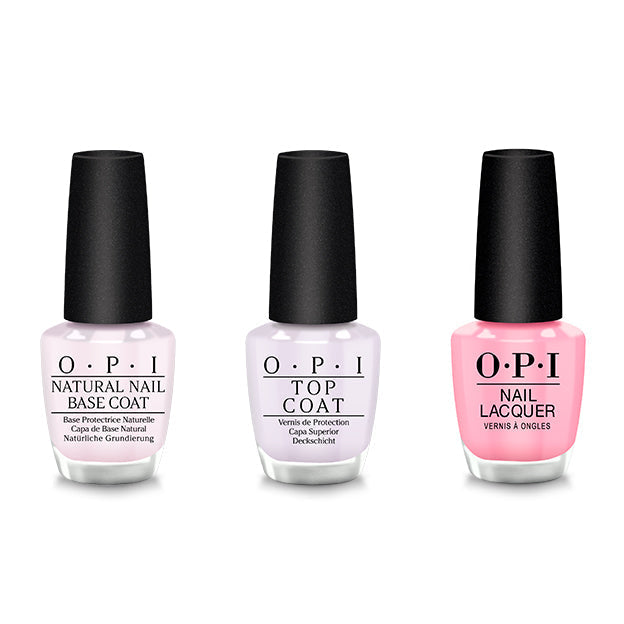 OPI - Nail Lacquer Combo - Base, Top & I Quit My Day Job - Professional Care
