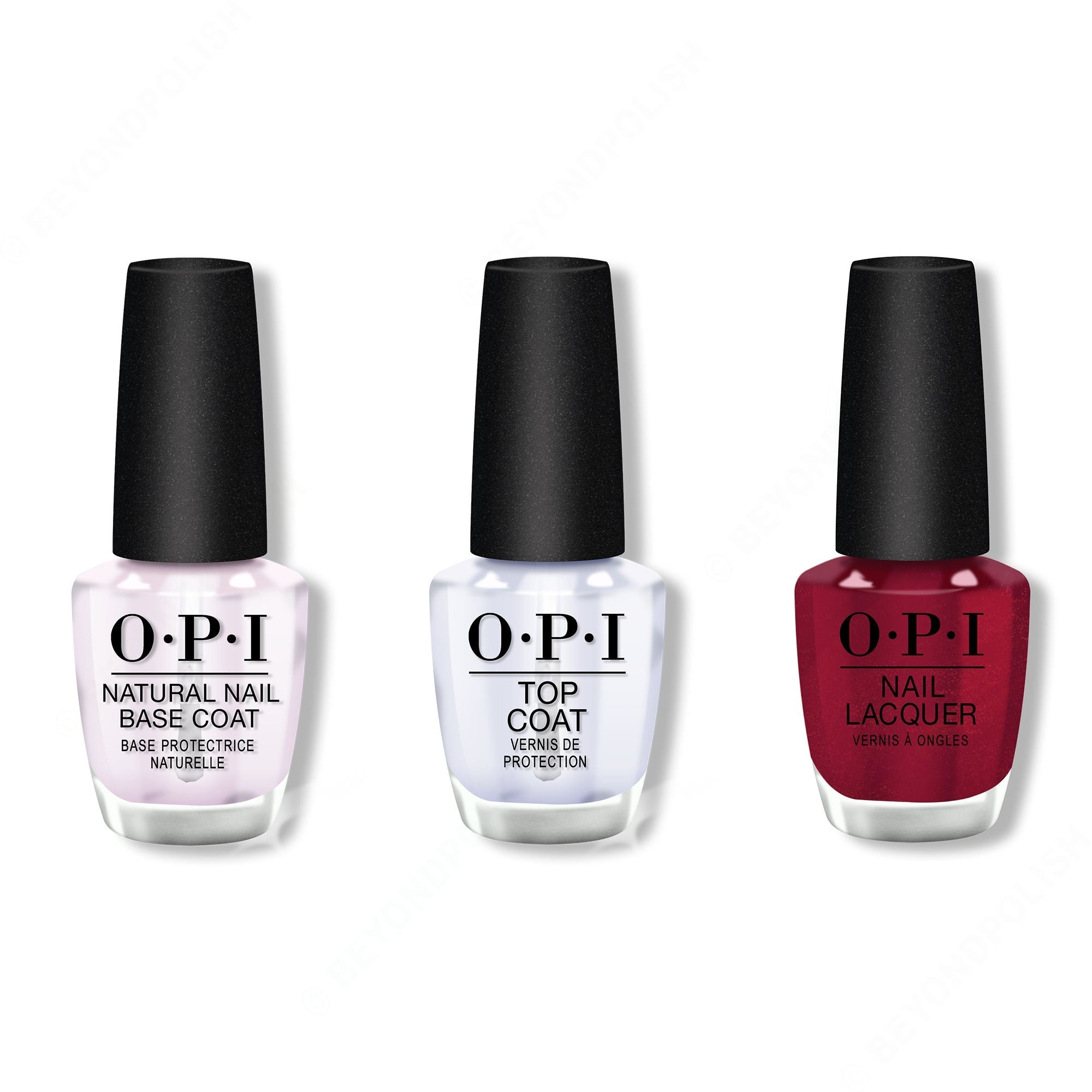 OPI - Nail Lacquer Combo - Base, Top & I'm Really an Actress - Professional Care