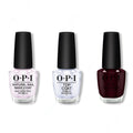 OPI - Nail Lacquer Combo - Base, Top & In the Cable Car-Pool Lane 0.5 oz - Professional Care