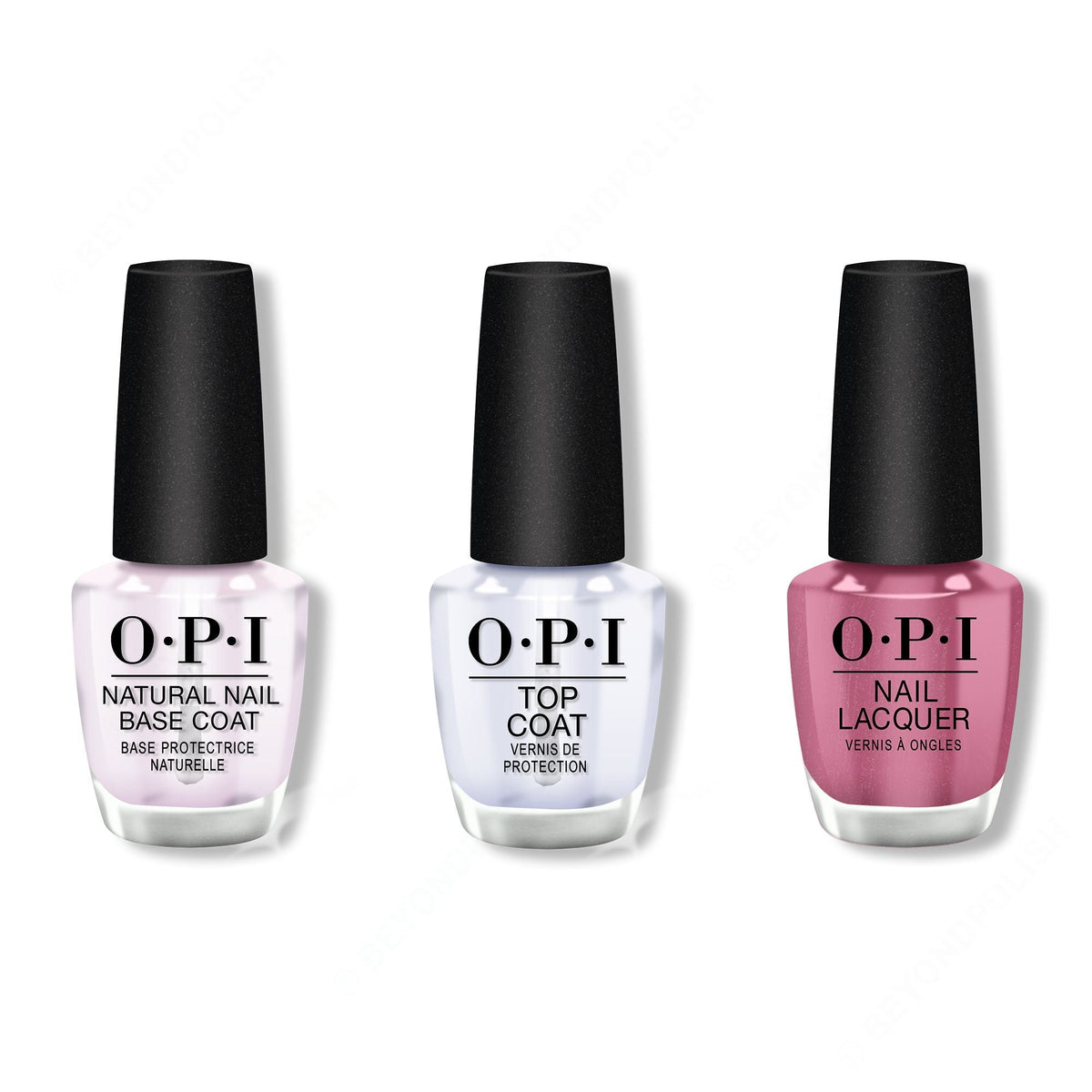 OPI - Nail Lacquer Combo - Base, Top & Just Lanai-ing Around 0.5 oz - Professional Care
