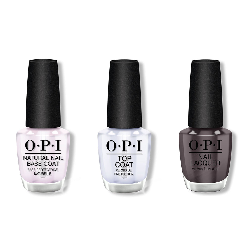 OPI - Nail Lacquer Combo - Base, Top & Krona-logical Order 0.5 oz - Professional Care