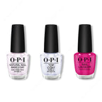 OPI - Nail Lacquer Combo - Base, Top & La Paz-itively Hot 0.5 oz - Professional Care