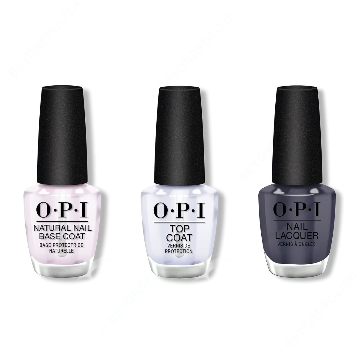 OPI - Nail Lacquer Combo - Base, Top & Less is Norse 0.5 oz - Professional Care