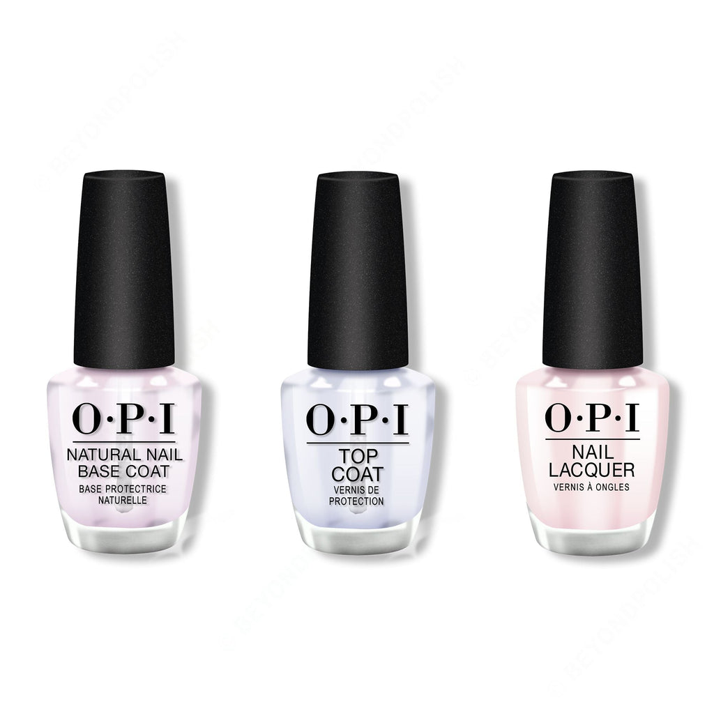 OPI - Nail Lacquer Combo - Base, Top & Let's Be Friends! - Professional Care