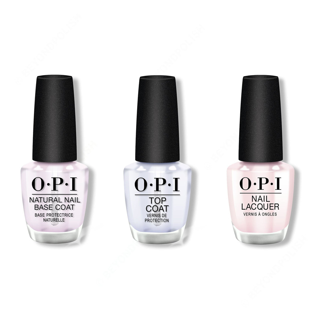 OPI - Nail Lacquer Combo - Base, Top & Let's Be Friends! - Professional Care
