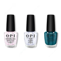 OPI - Nail Lacquer Combo - Base, Top & Let's Scrooge - Professional Care