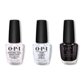 OPI - Nail Lacquer Combo - Base, Top & Lincoln Park After Dark 0.5 oz - Professional Care