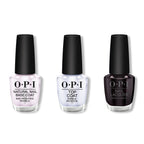 OPI - Nail Lacquer Combo - Base, Top & Lincoln Park After Dark 0.5 oz - Professional Care