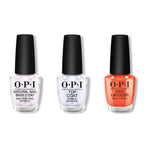 OPI - Nail Lacquer Combo - Base, Top & Liquid Fire - Professional Care