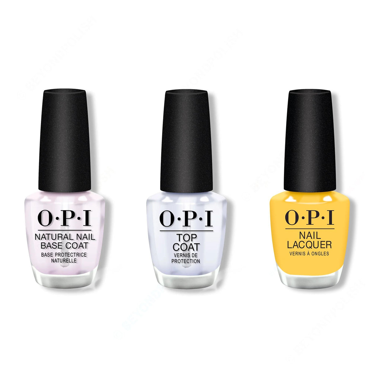 OPI - Nail Lacquer Combo - Base, Top & Lookin' Cute-Icle - Professional Care