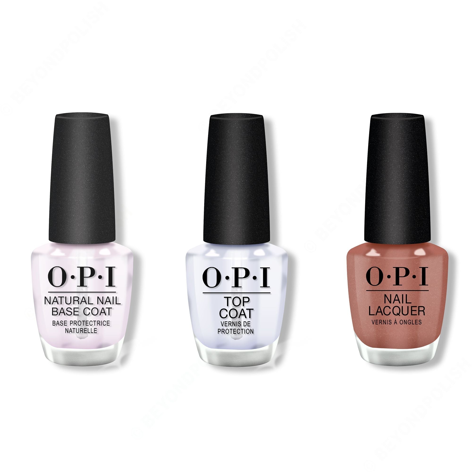 OPI - Nail Lacquer Combo - Base, Top & Made It To The Seventh Hills! 0.5 oz - Professional Care