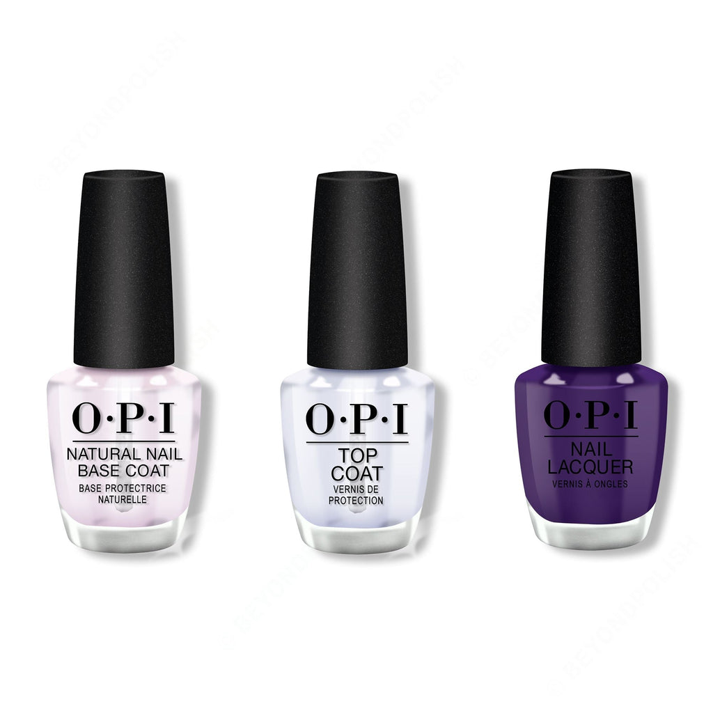OPI - Nail Lacquer Combo - Base, Top & Mariachi Makes My Day 0.5 oz - Professional Care