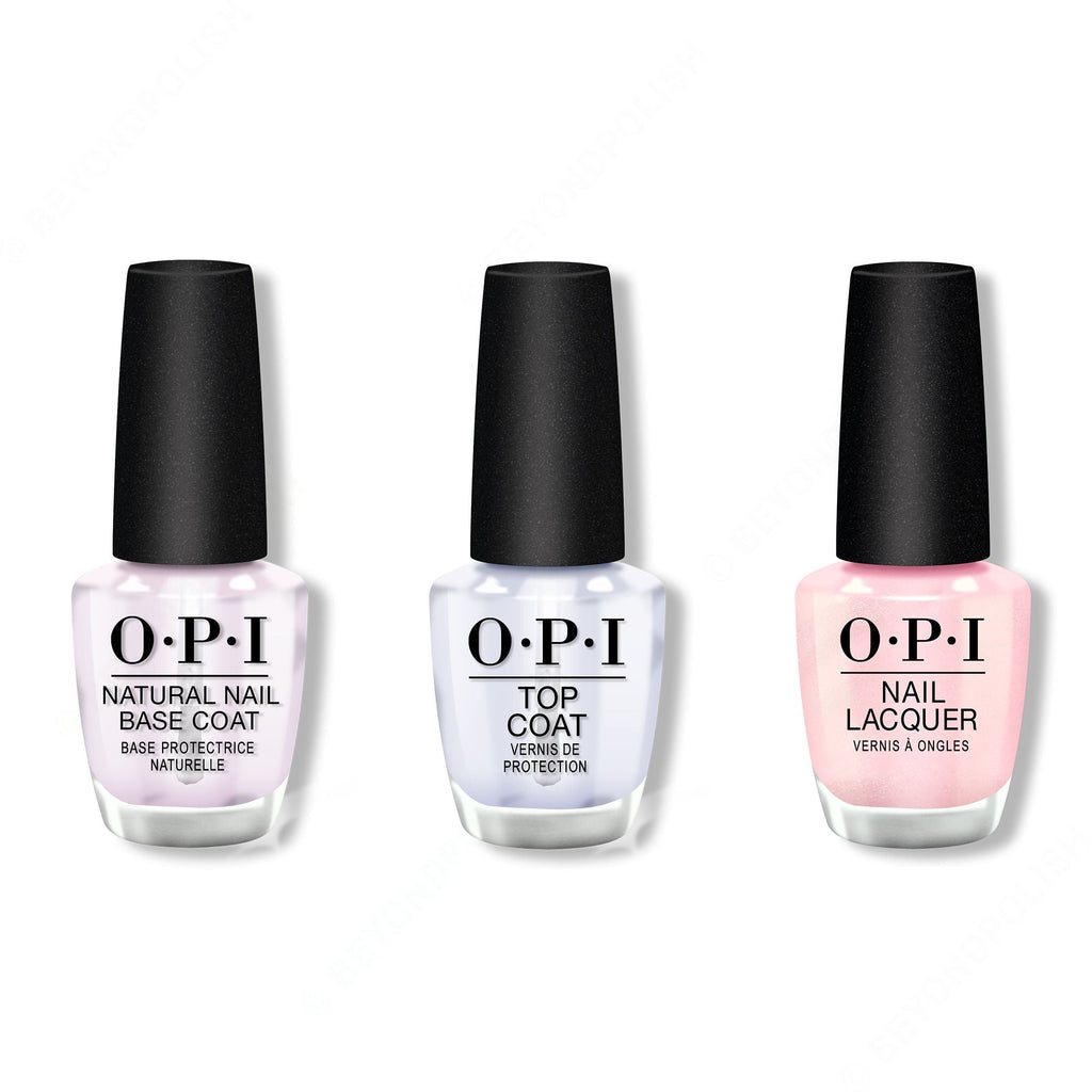 OPI - Nail Lacquer Combo - Base, Top & Merry & Ice - Professional Care