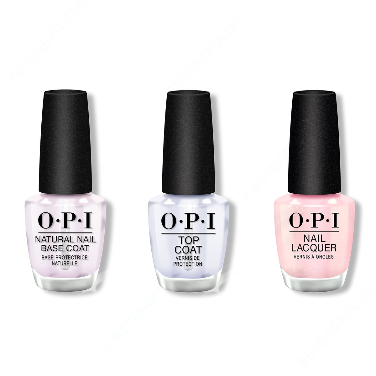 OPI - Nail Lacquer Combo - Base, Top & Merry & Ice - Professional Care