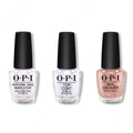 OPI - Nail Lacquer Combo - Base, Top & Metallic Composition - Professional Care