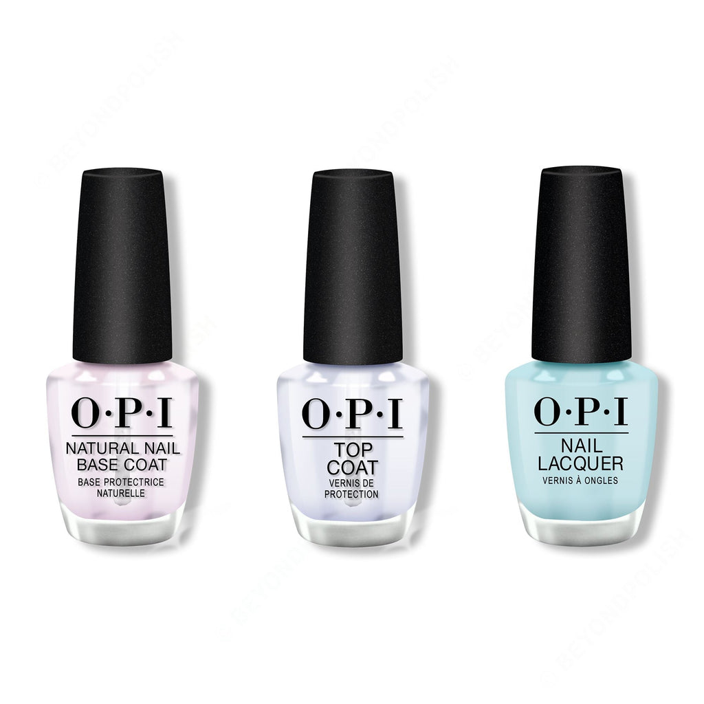 OPI - Nail Lacquer Combo - Base, Top & Mexico City Move-mint 0.5 oz - Professional Care