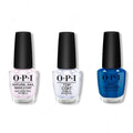 OPI - Nail Lacquer Combo - Base, Top & Mi Casa Es Blue Casa 0.5 oz - Professional Care