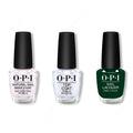 OPI - Nail Lacquer Combo - Base, Top & Midnight Snacc - Professional Care