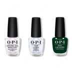 OPI - Nail Lacquer Combo - Base, Top & Midnight Snacc - Professional Care