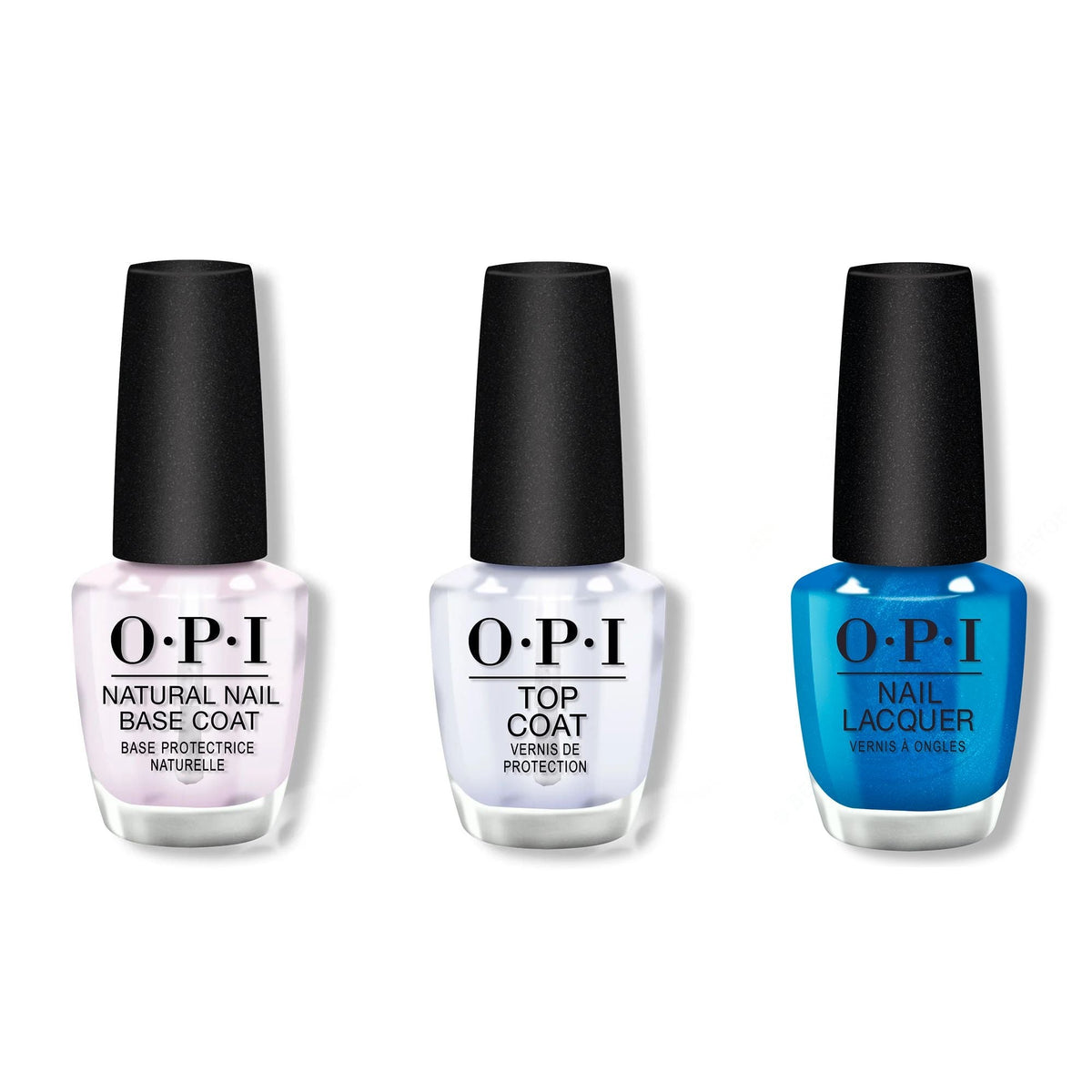 OPI - Nail Lacquer Combo - Base, Top & Millennium Mocha - Professional Care