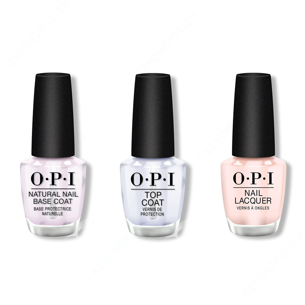 OPI - Nail Lacquer Combo - Base, Top & Mimosas for Mr. & Mrs. 0.5 oz - Professional Care