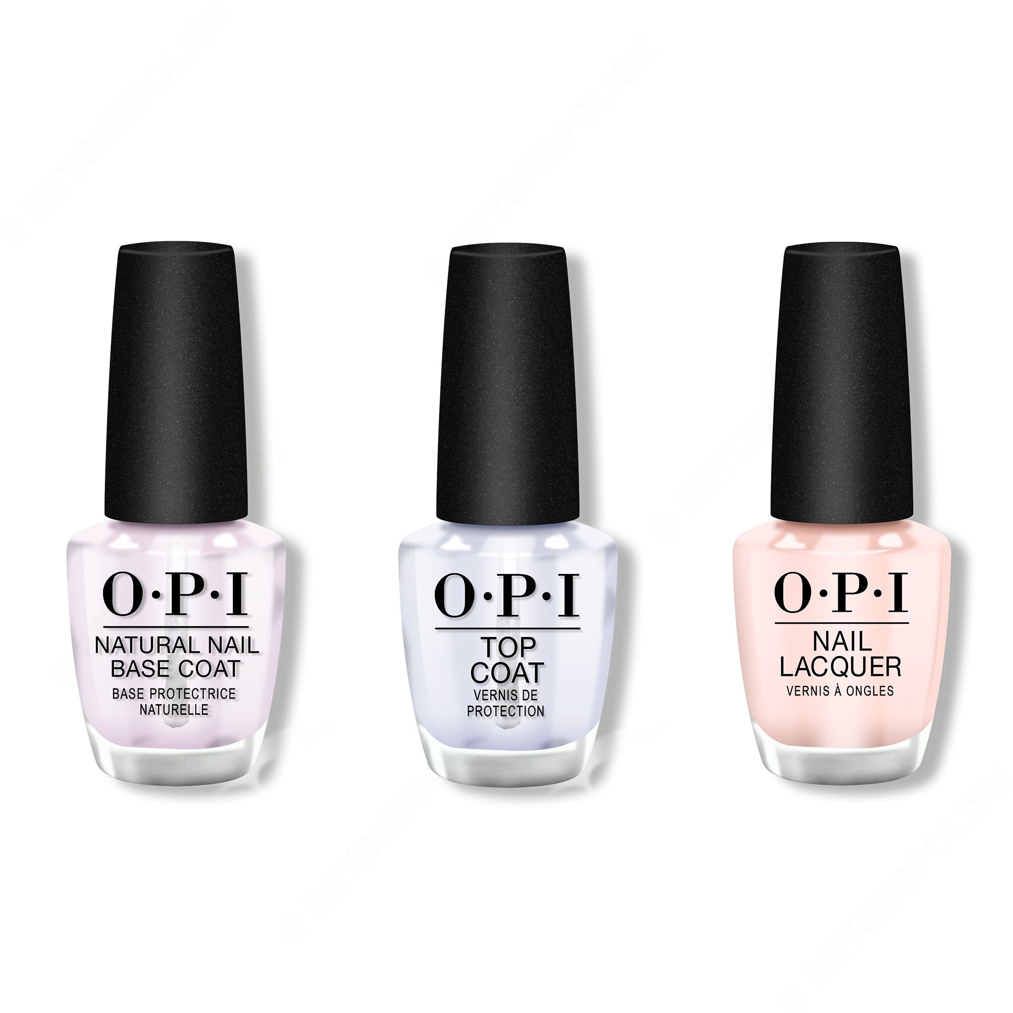 OPI - Nail Lacquer Combo - Base, Top & Mimosas for Mr. & Mrs. 0.5 oz - Professional Care