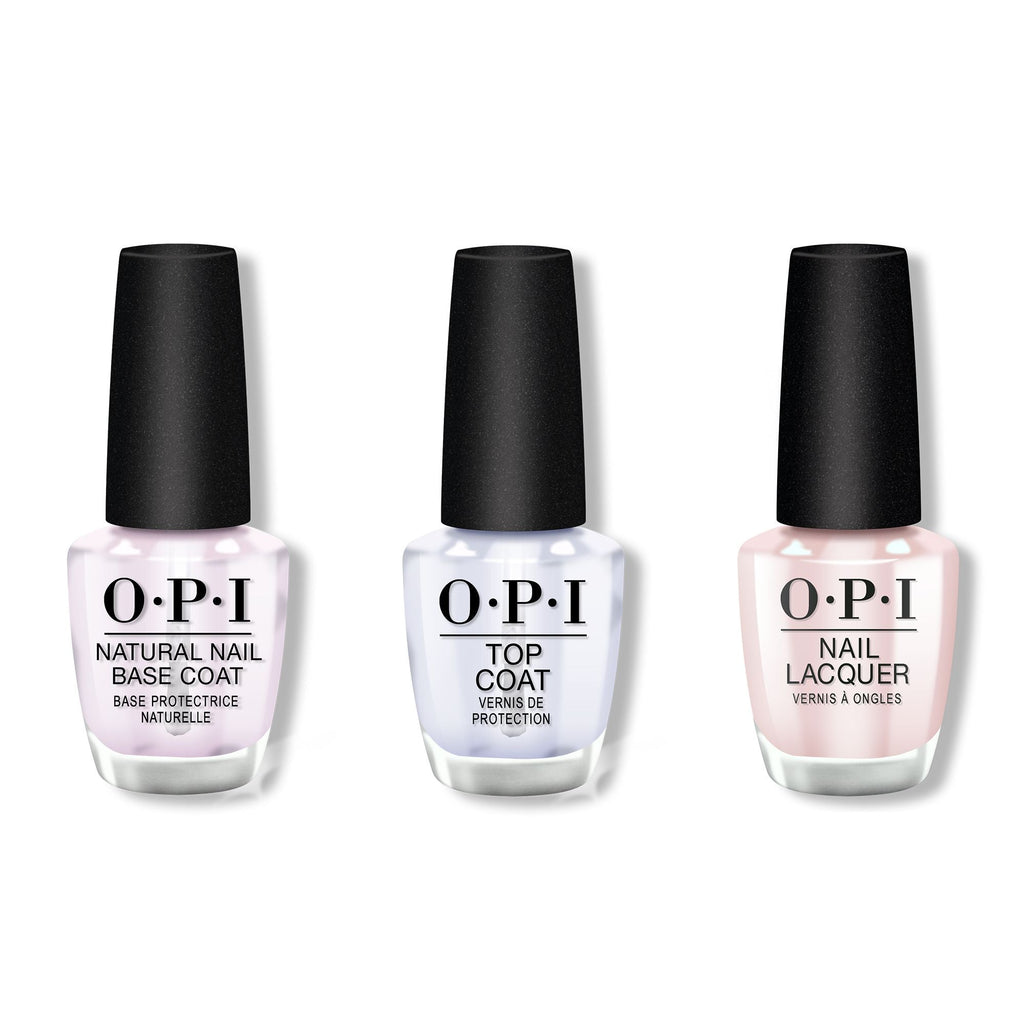 OPI - Nail Lacquer Combo - Base, Top & Movie Buff - Professional Care