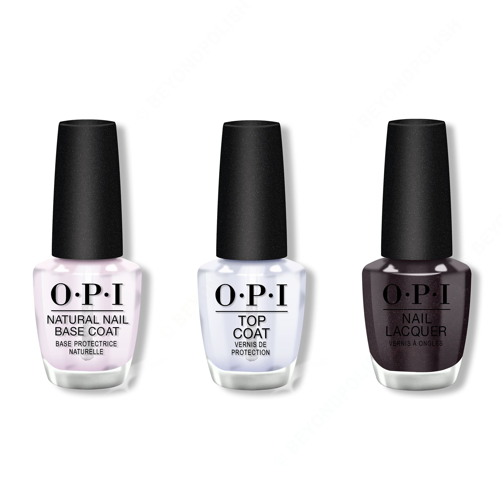 OPI - Nail Lacquer Combo - Base, Top & My Private Jet 0.5 oz