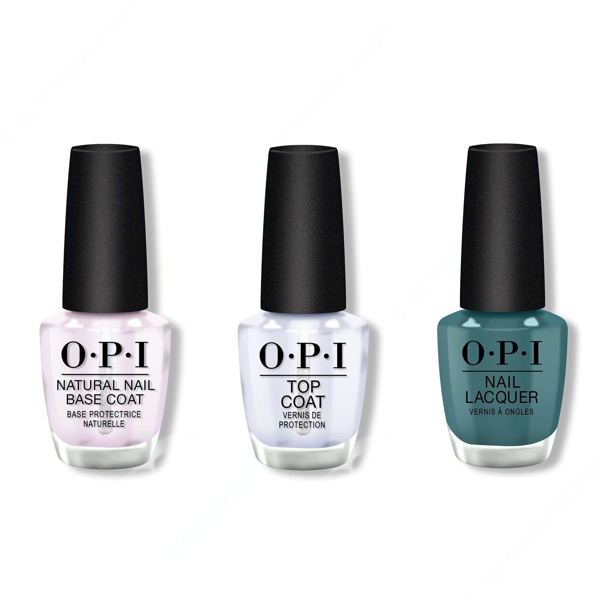 OPI - Nail Lacquer Combo - Base, Top & My Studio's on Spring - Professional Care