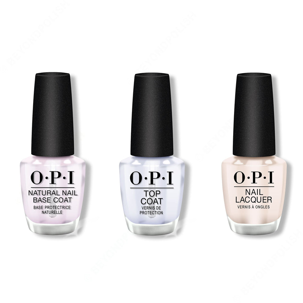 OPI - Nail Lacquer Combo - Base, Top & My Vampire is Buff 0.5 oz - Professional Care